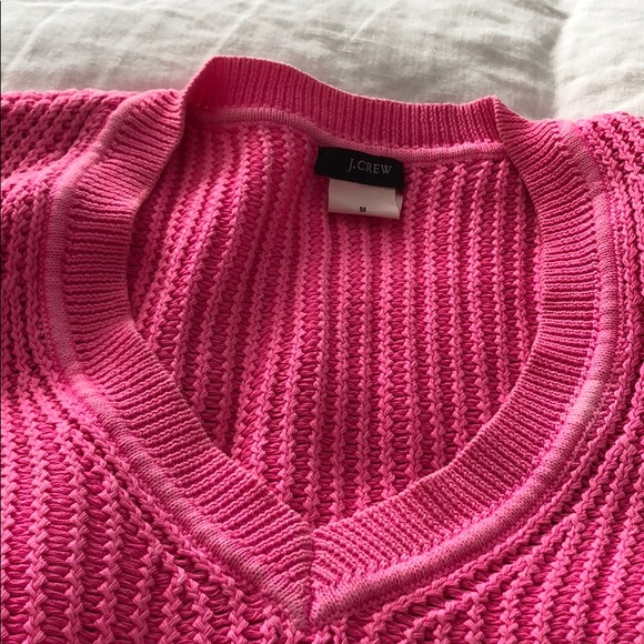J. Crew Neon Pink Sweater - Picture 3 of 4